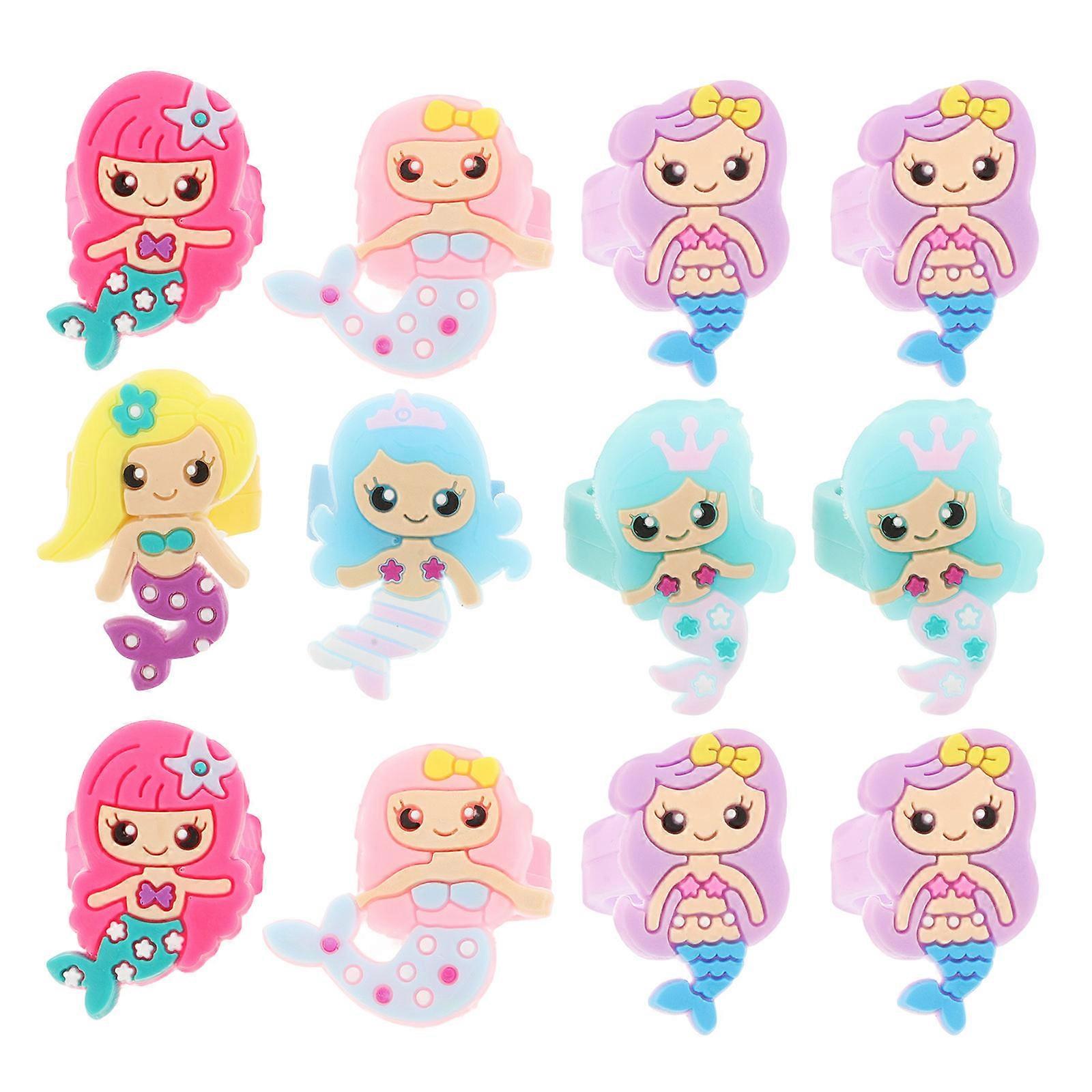 Children Reward Prizes In Mermaid Shape For Gift Giving Assorted Color 96Pcs