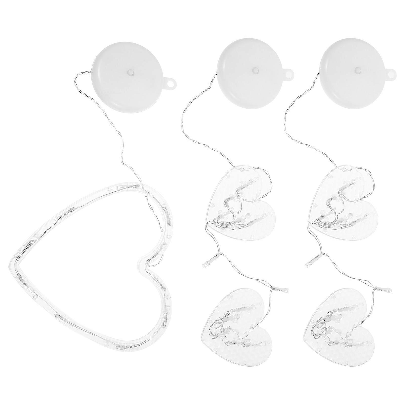 Christmas Lamp Transparent Hanging LED Lamp for Decoration 6Pcs Set