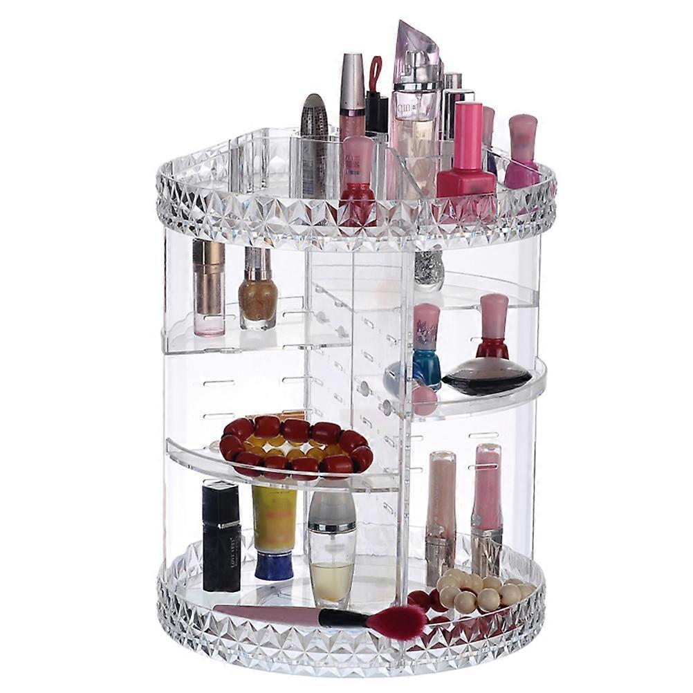 Rotating Stand Cosmetic Storage Box for Women Acrylic Display Rack