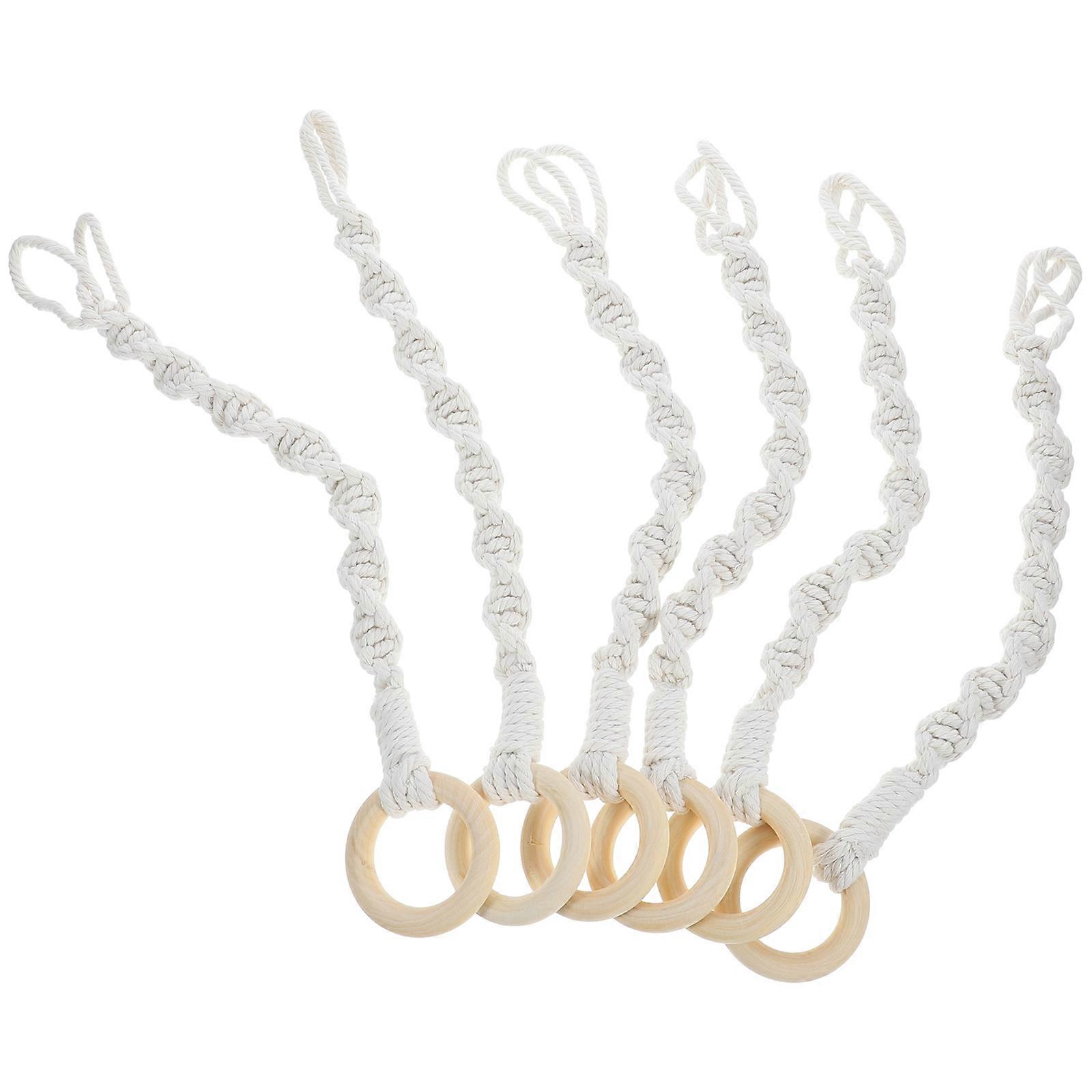 12Pcs Macrame Plant Hanger Rope for Hanging Bohemian Style Planters