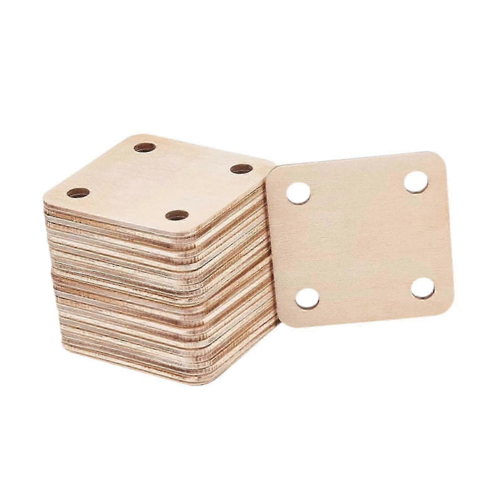 Holz Webkarten Set Tablet Webkarten 2x2 Zoll handgemachte Holz Webstuhl Karten 4 Löcher für Geschenk DIY Wandteppich Handarbeit Werkzeug -HK603