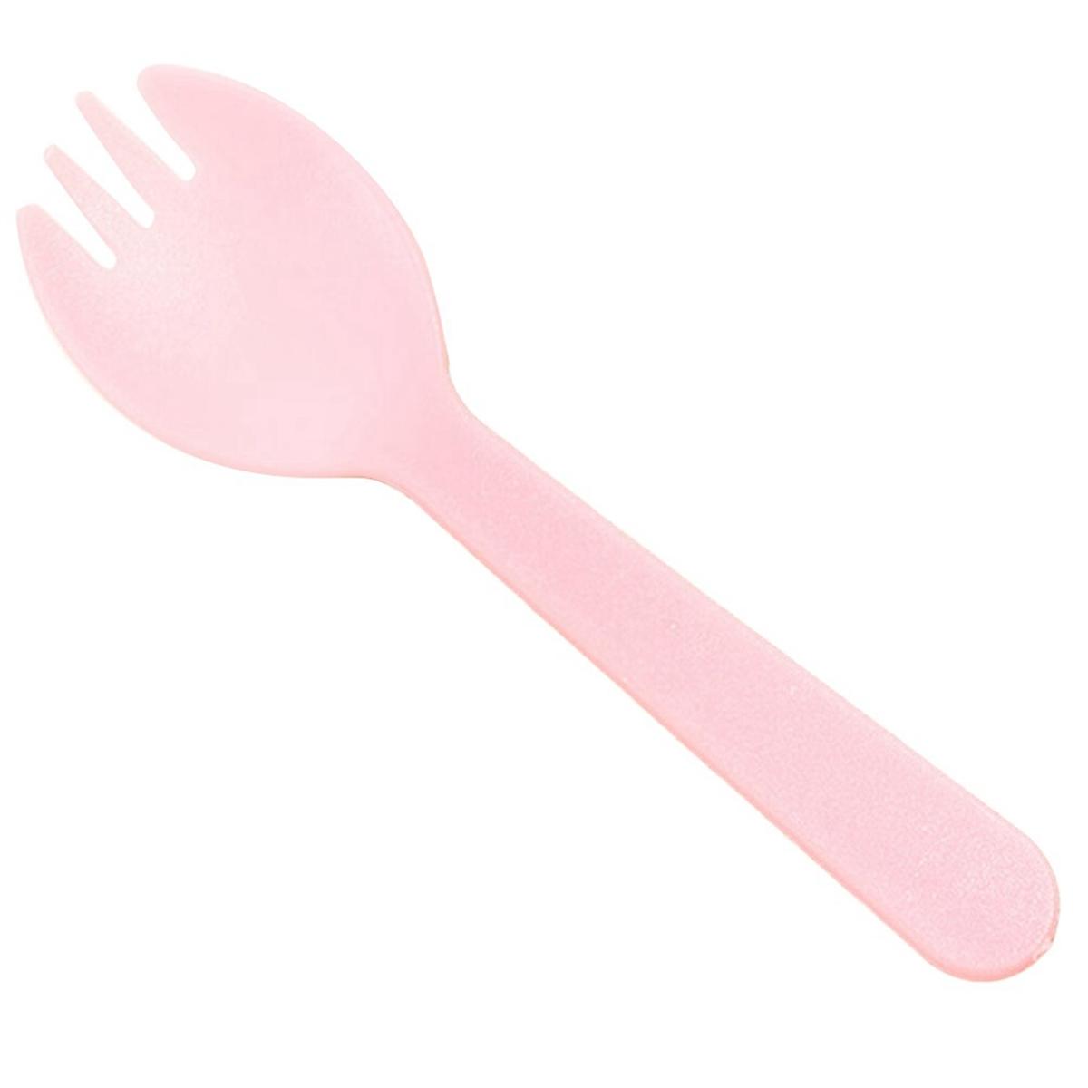 Plastic Fork and Spoon Individual Packaging for Ice Cream and Yogurt Fruit Salad Fork and Spoon A