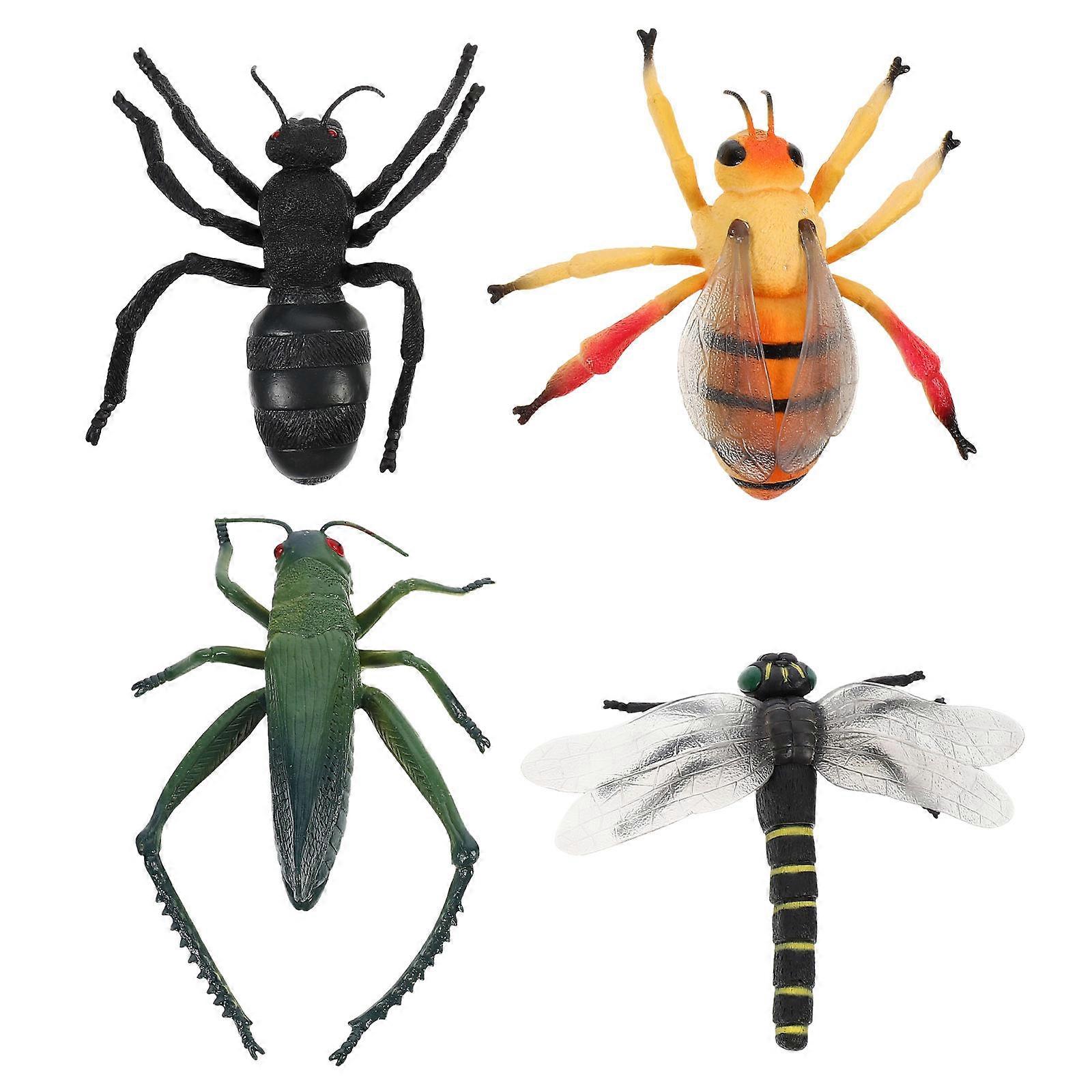 Simulation Toy Insect Model for Kids 4Pcs Colorful Animal Toy Plaything