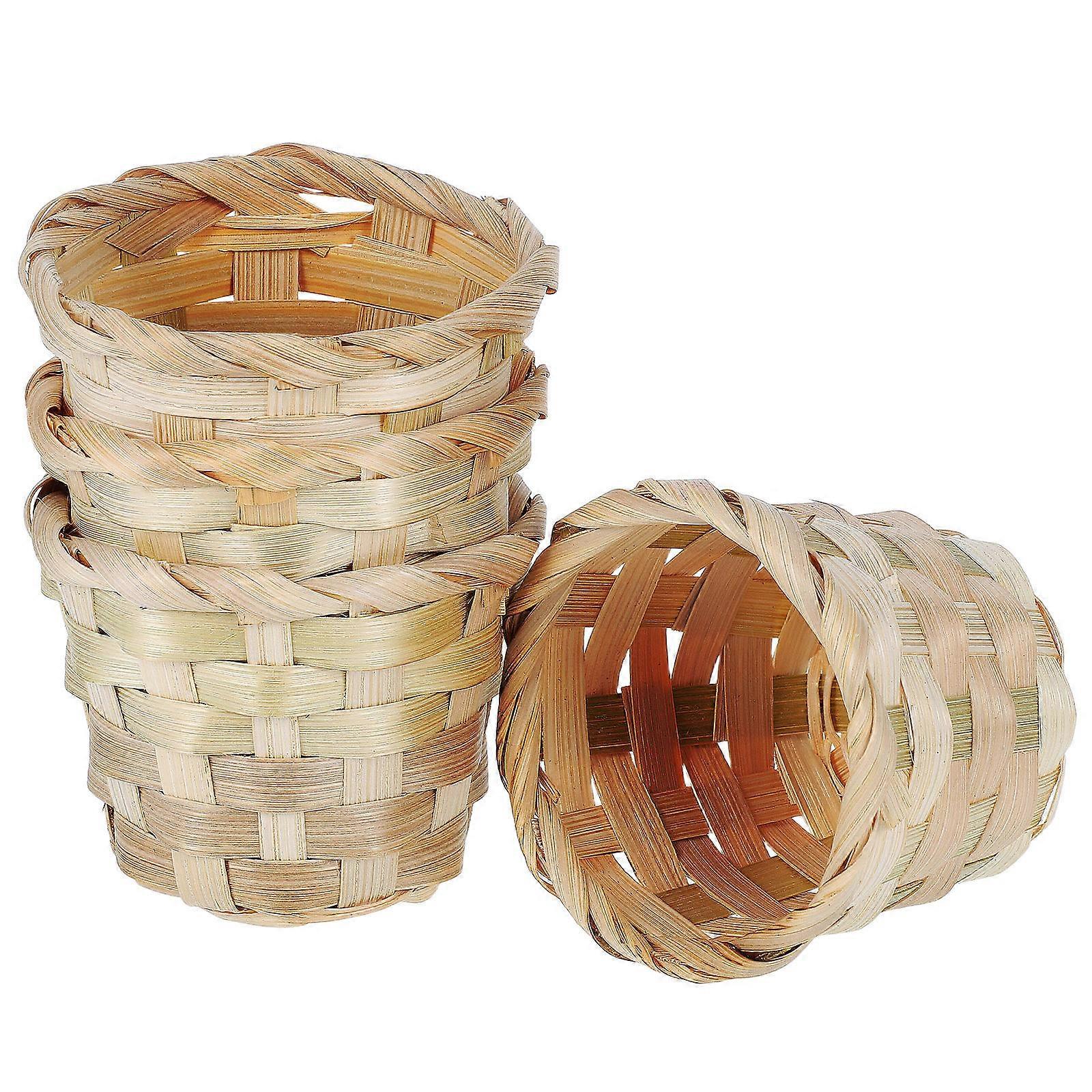 Small Basket Storage Small Woven Baskets for Storage 12Pcs Desktop Set