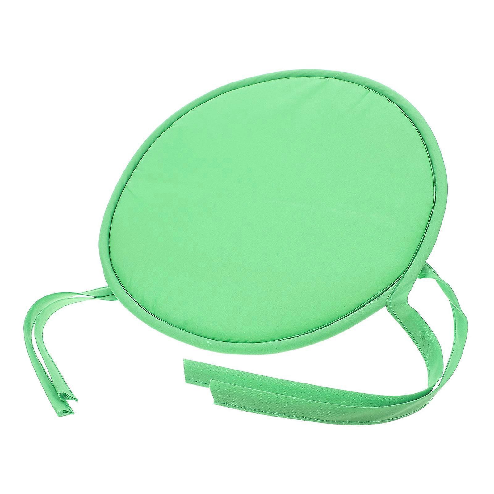 Coussin de siège rond vert en éponge pour usage domestique, 2 pièces
