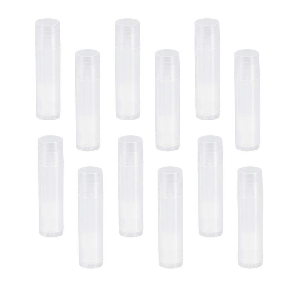Plastic Empty Lip Balm Tubes Set for DIY Use 90Pcs Transparent Tubes