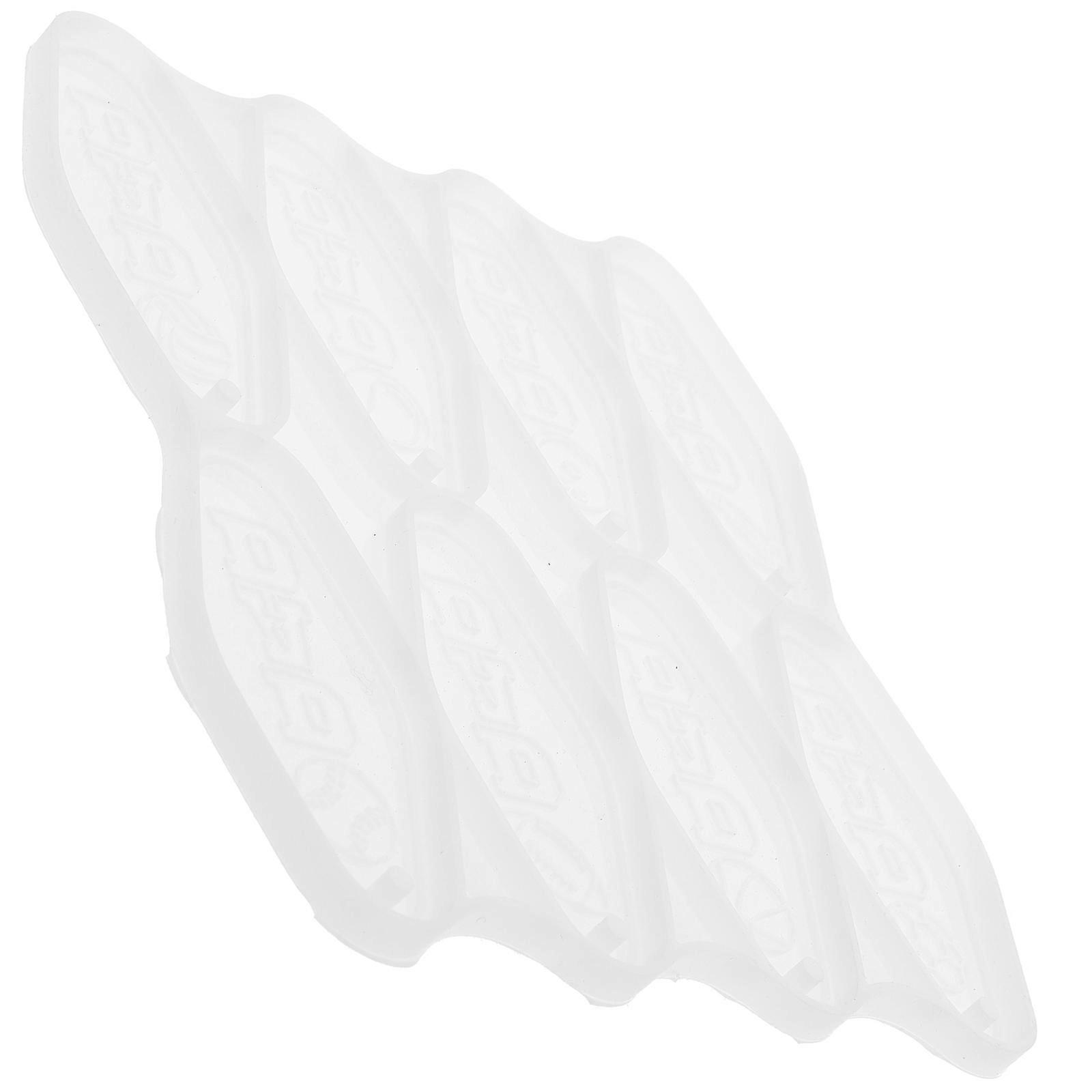 Silicone Keychain Molds for DIY Craft with White Key Ring Hanging Mold