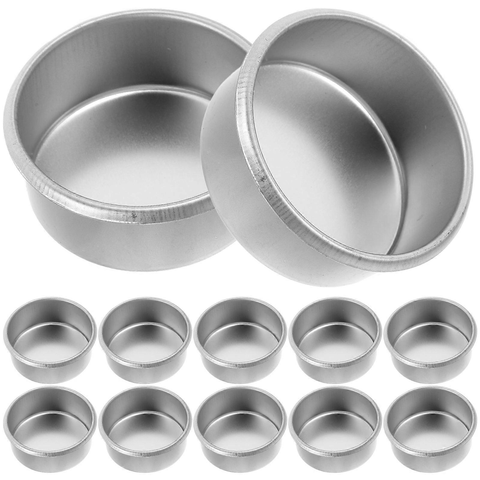 Silver Decorative Candle Cups for Storage Use 80Pcs Simple DIY Cups