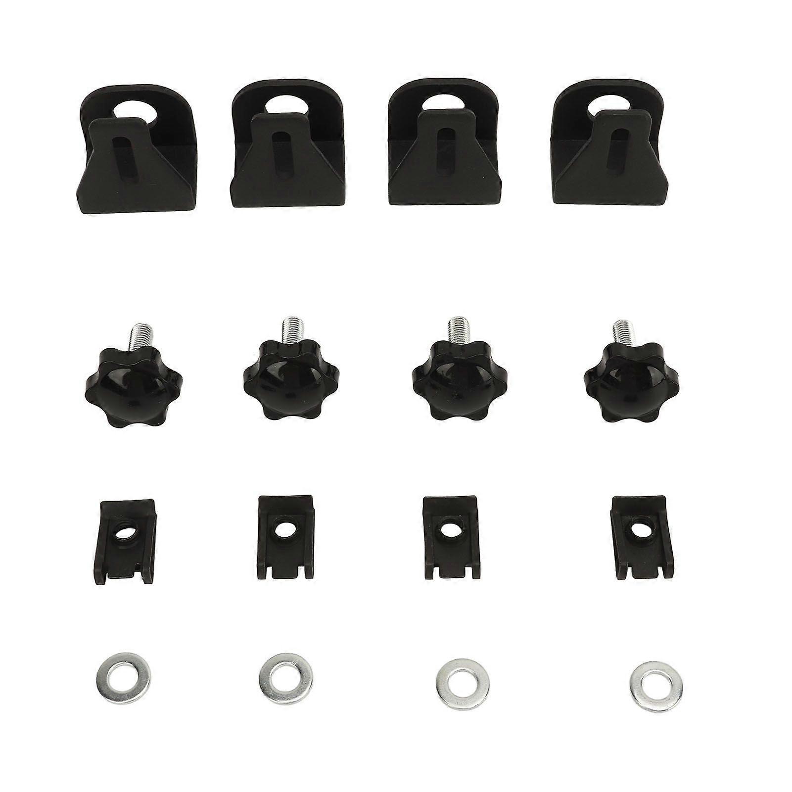 16PCS Saddle Bag Locks Mounting Screws Theft Deterrent Hardware Bolt Nut Kit For Touring Models FLT FLHT FLHTCU FLHRC