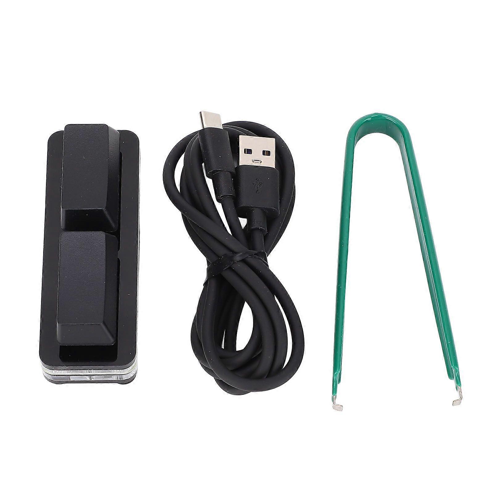 Programmable PC Keyboard 2 Key RGB USB Wired Hot Swappable Programmable OSU Mechanical Keypad for Gaming Black