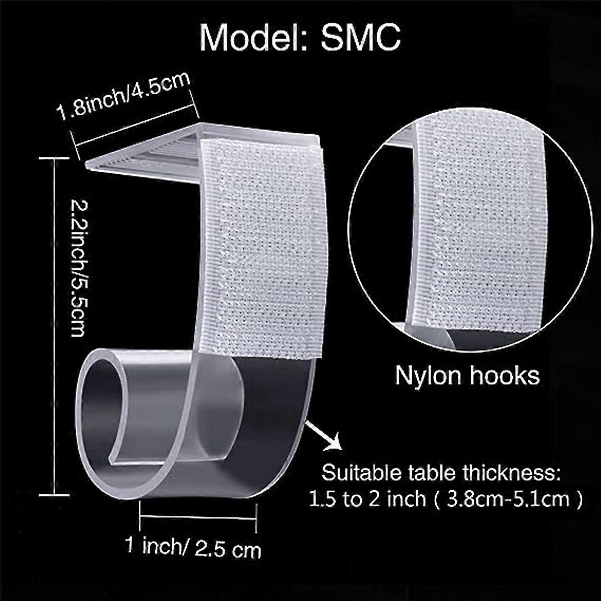Table Skirting Clips Plastic Tablecloth Clips with Hook and Loop