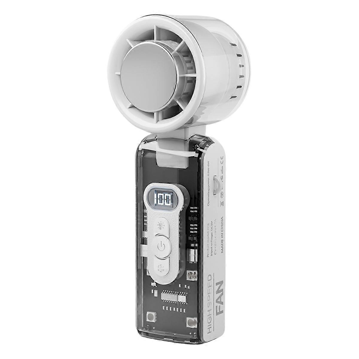 Portable Fan Semiconductor Refrigeration High-speed Fan White