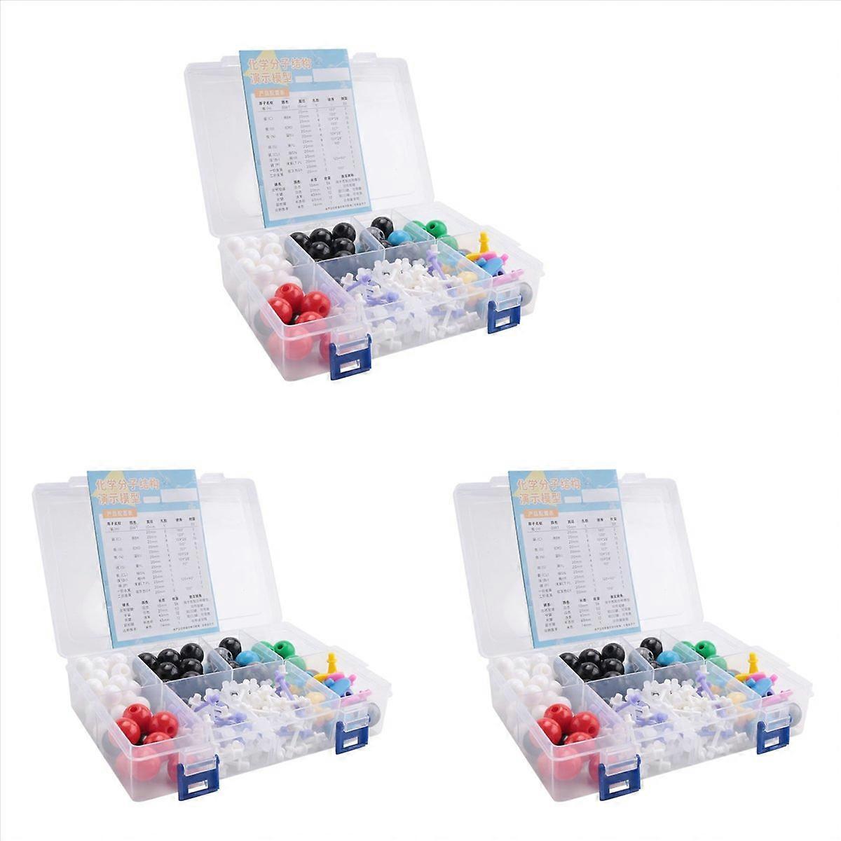 3X Molecular Model Kit, Organic Molecular Chemistry Set, Atom Element Model Kit for Lessons , Struct
