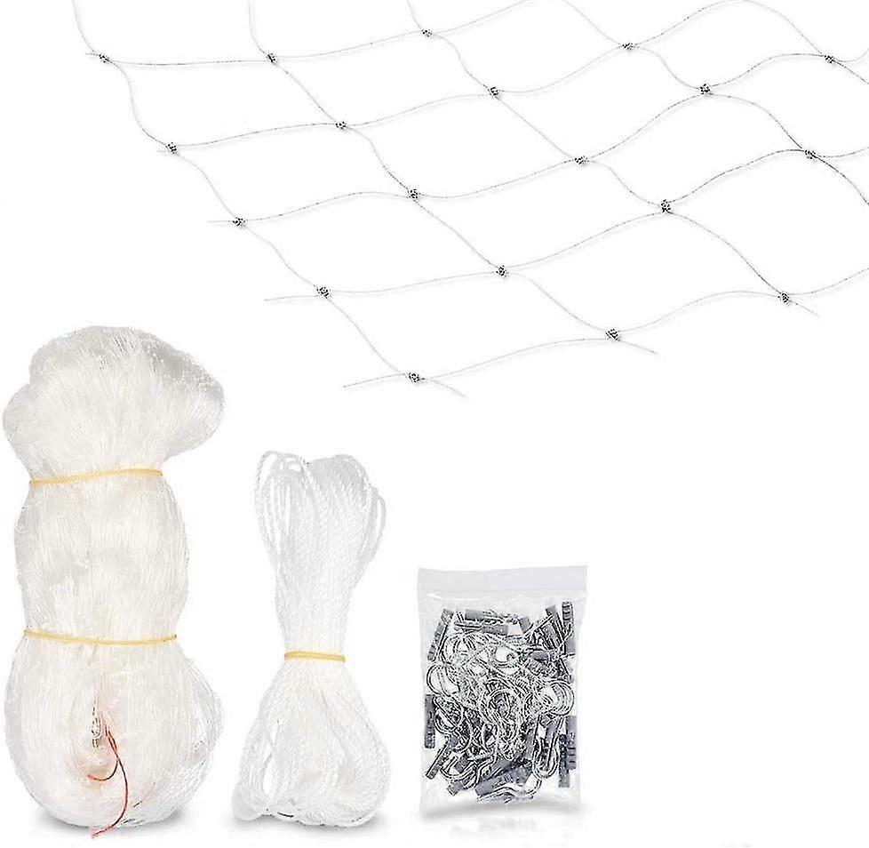 Cat Security Net - Transparent Protection Net For Balcony - Anti-leak File For Window And Terrace - Without Drilling (3 * 6m)