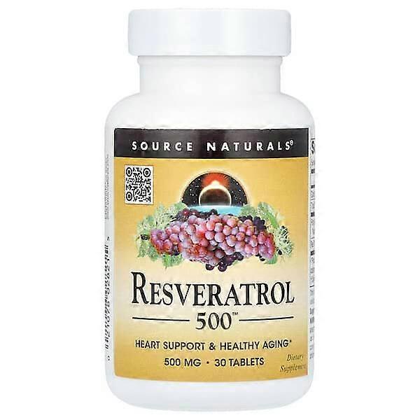Source Naturals, Resveratrol 500ÃÂÃÂÃÂÃÂ¢ÃÂÃÂÃÂÃÂÃÂÃÂÃÂÃÂ¢, 500 mg, 30 Tablets