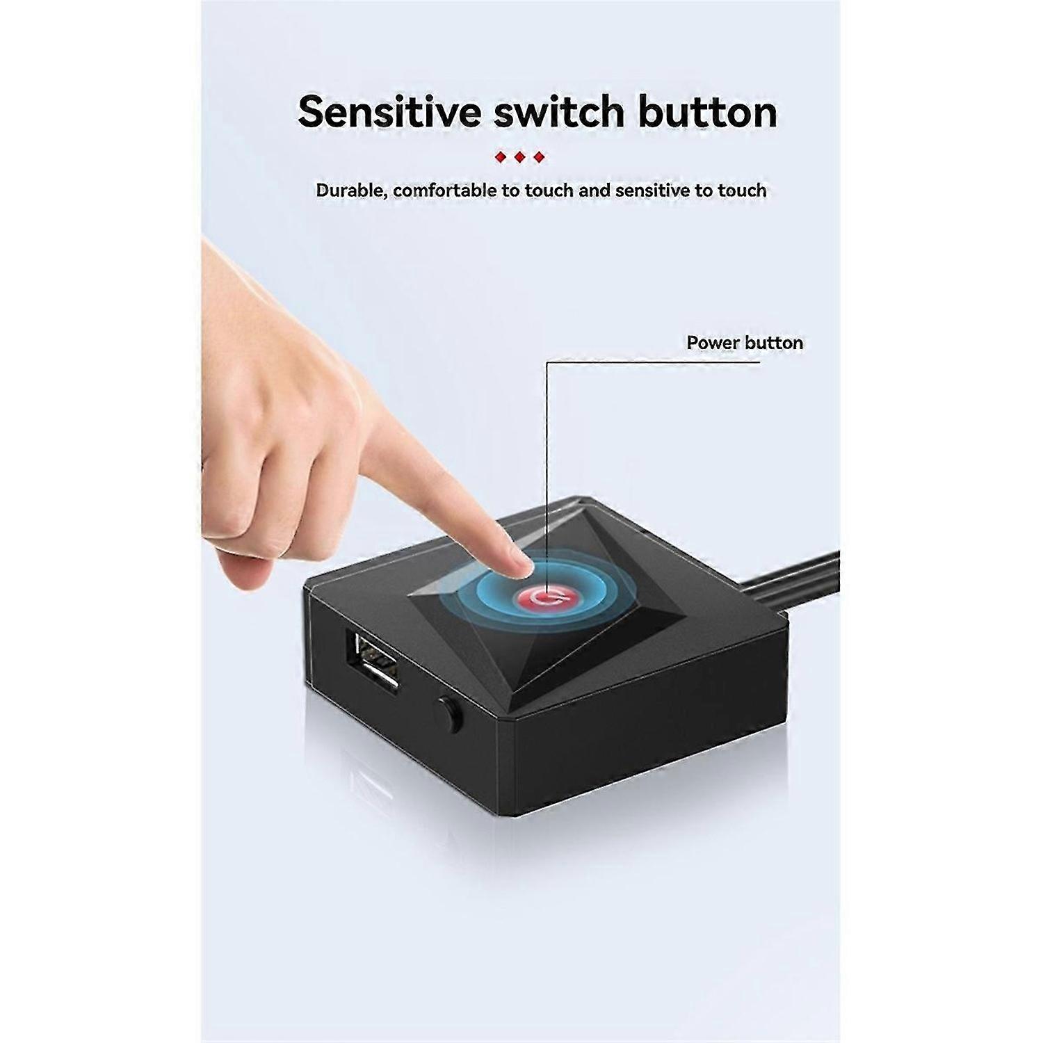 Desktop Computer Desktop Switch PC Motherboard External Start Power Button Extension Cable for Home