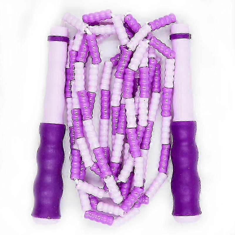 2025 Jump Rope Soft Beaded Adjustable Tangle Free Segmented Fitness Skipping Rope Handle Wireless