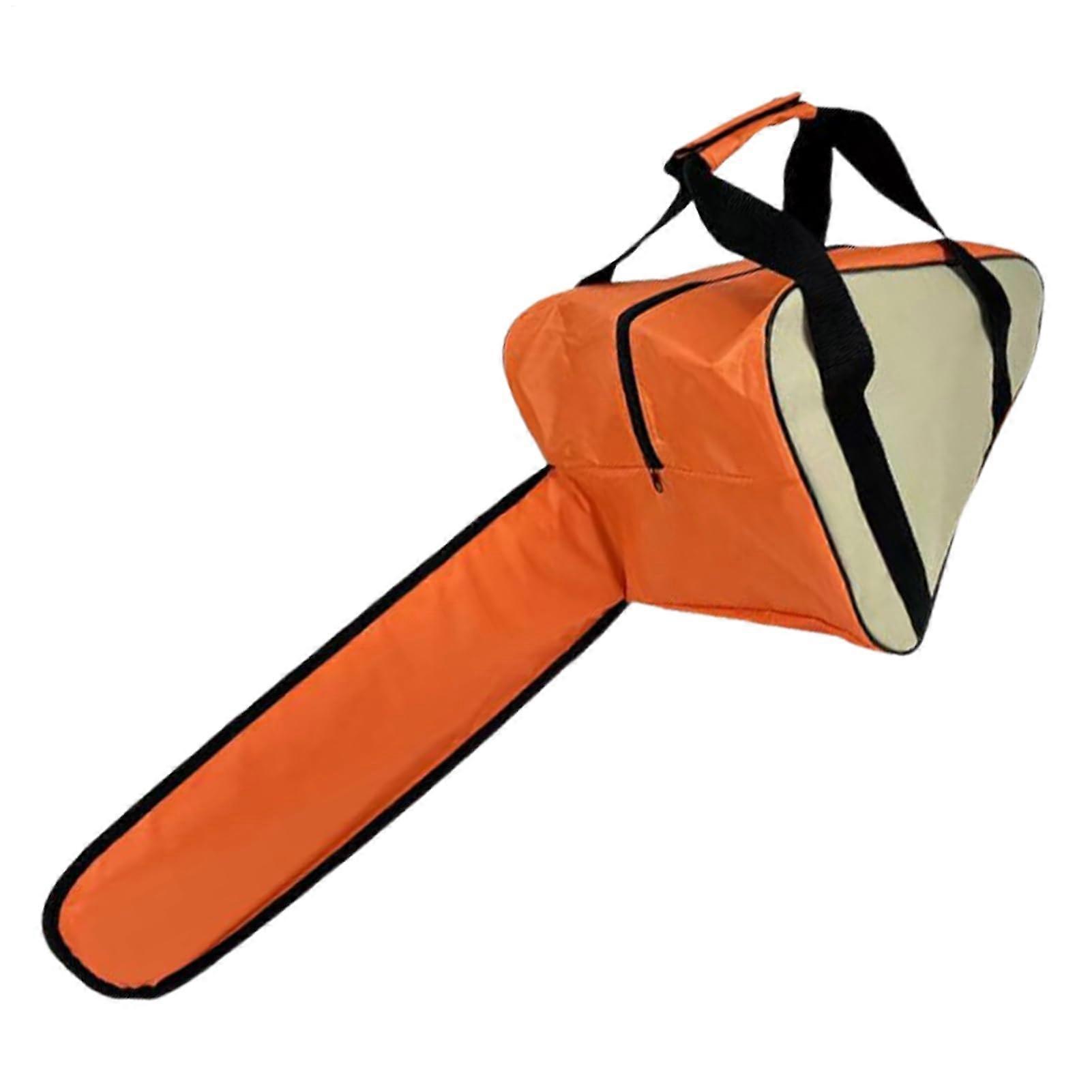 Chain Saw Case Portable Chainsaw Case With Handle Orange MultiFunctional Transport Holder For Home Repairs Gardening