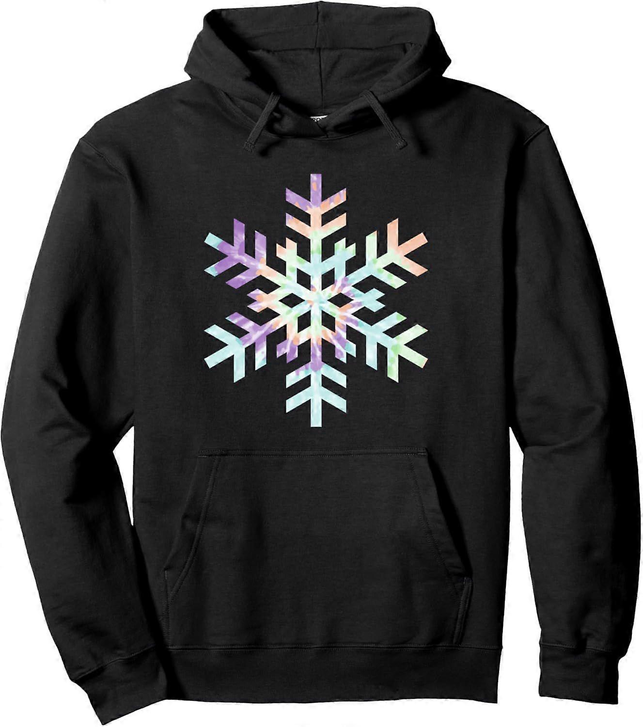 Tie Dye Snöflinga Vinterjulhuvtröja ty 2445