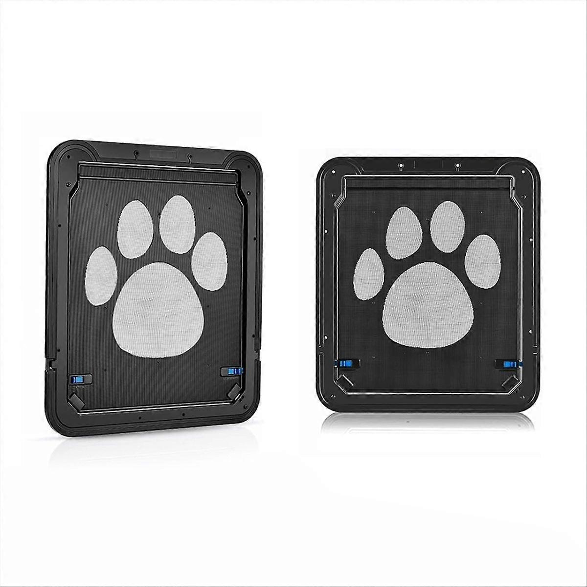 Pet Door Safety Locking With Locking Magnetic Screen