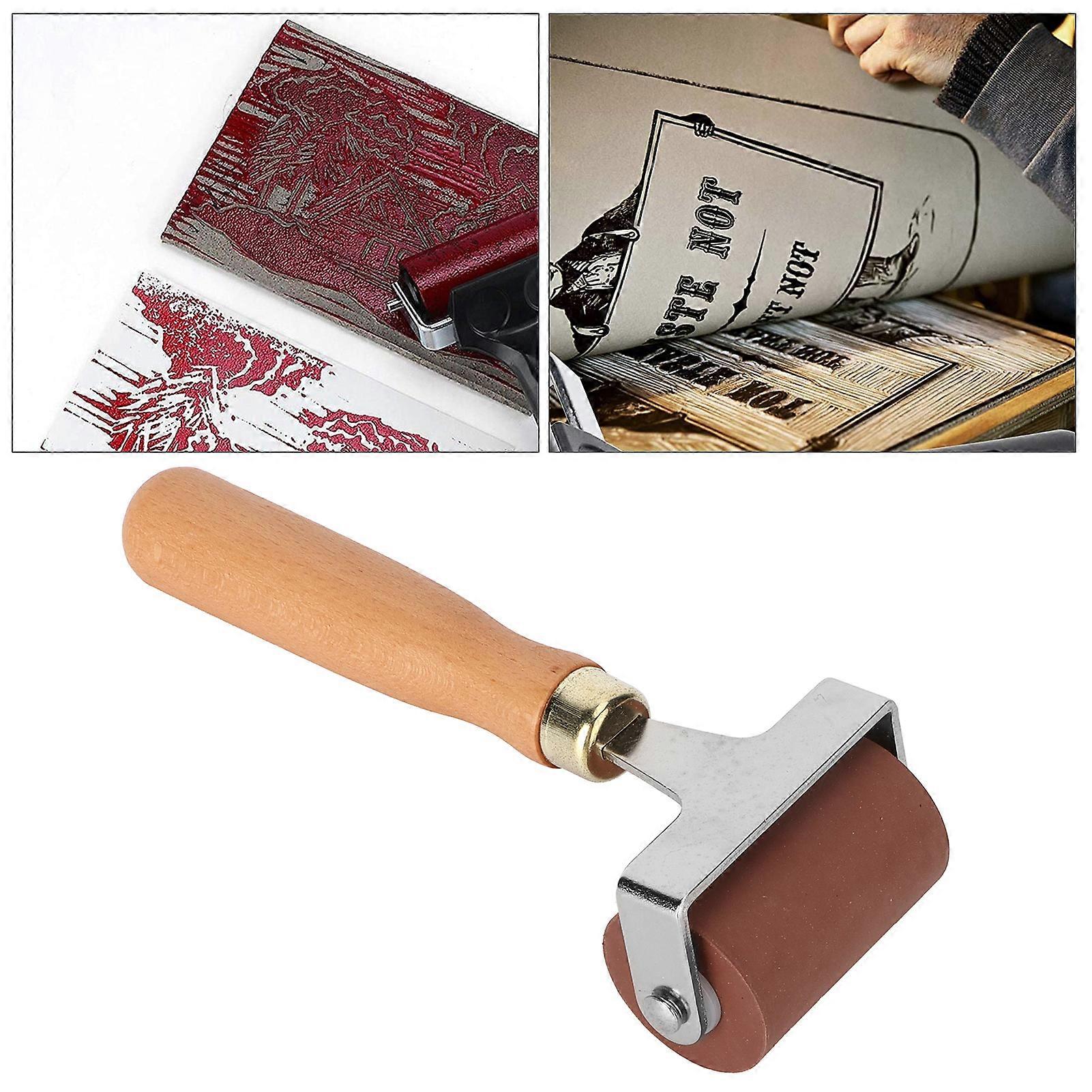 Brayer Soft Flexible Sturdy Durable Elastic Rubber Roller for Printmaking Scrapbooks5cm 