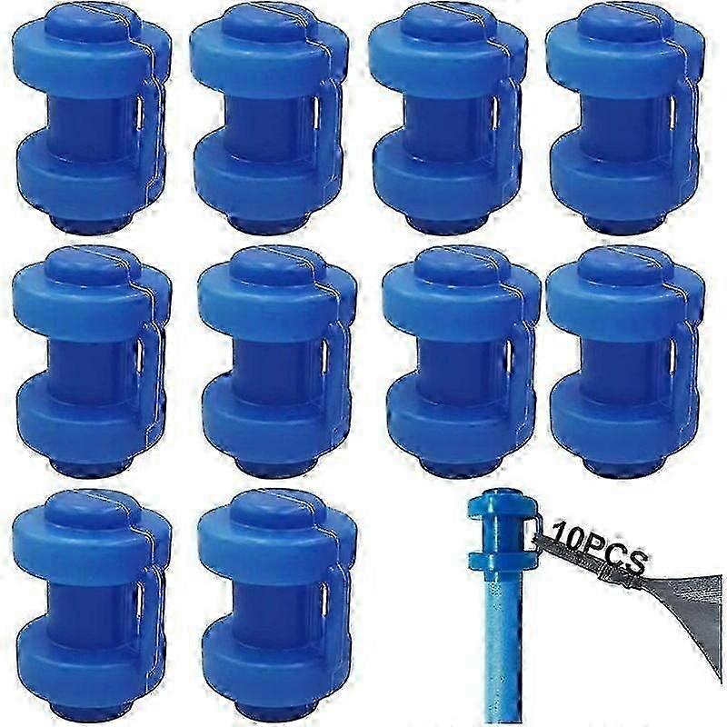 Trampoline Pole Caps Net Tip Safety Trampolines Spare Parts Trampoline Pole Hat Trampoline Accessories for Net Hook Trampoline Power Supply Blue,10 Pc