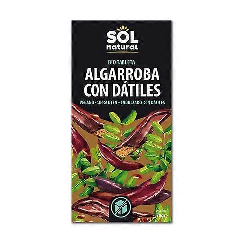 Vegan carob chocolate with Bio dates 70 g (Cocoa)