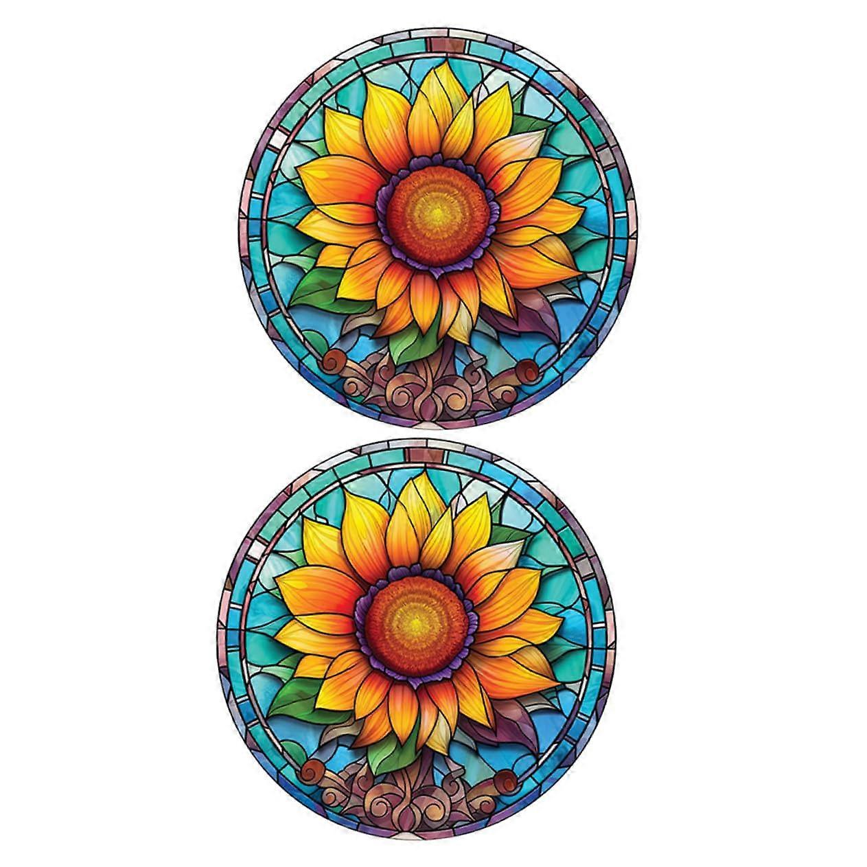 AntiCollision Static Window Clings 2Piece Bird Strike Prevention Decals NonAdhesive DIY Decor Easy Application