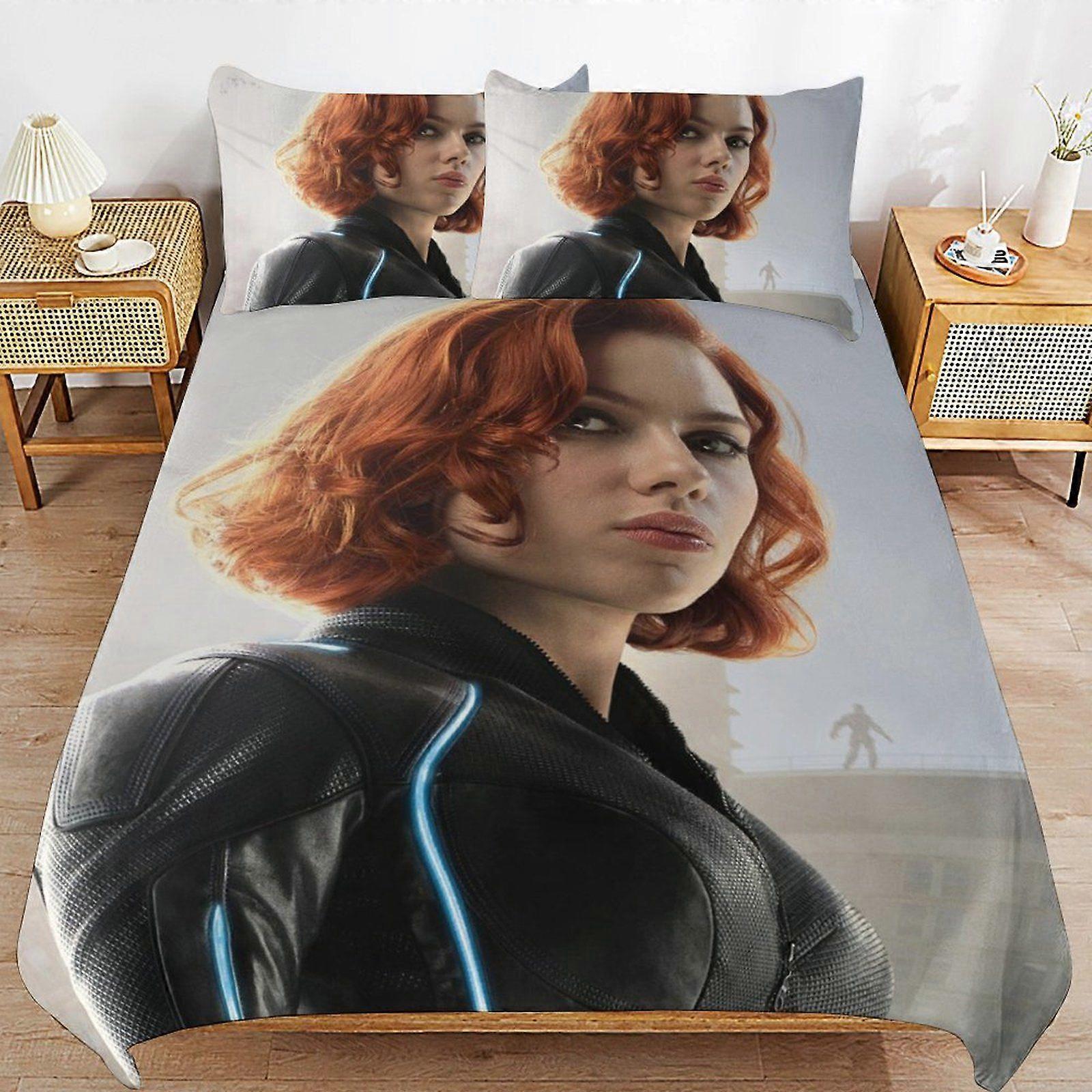 w197 Black Widow Durable Thread Count Secure Zipper Ultra Comfort Texture Duvet Cover Sets Bedding Solution m197