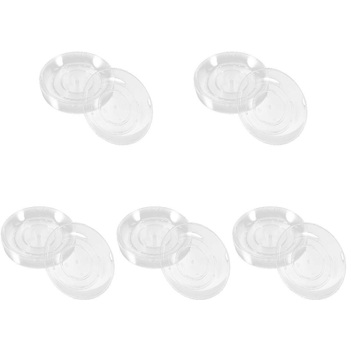 100 pcs  Thickened and Clear Plates Party Snack Fruit Appetizer Plates Reusable Plates