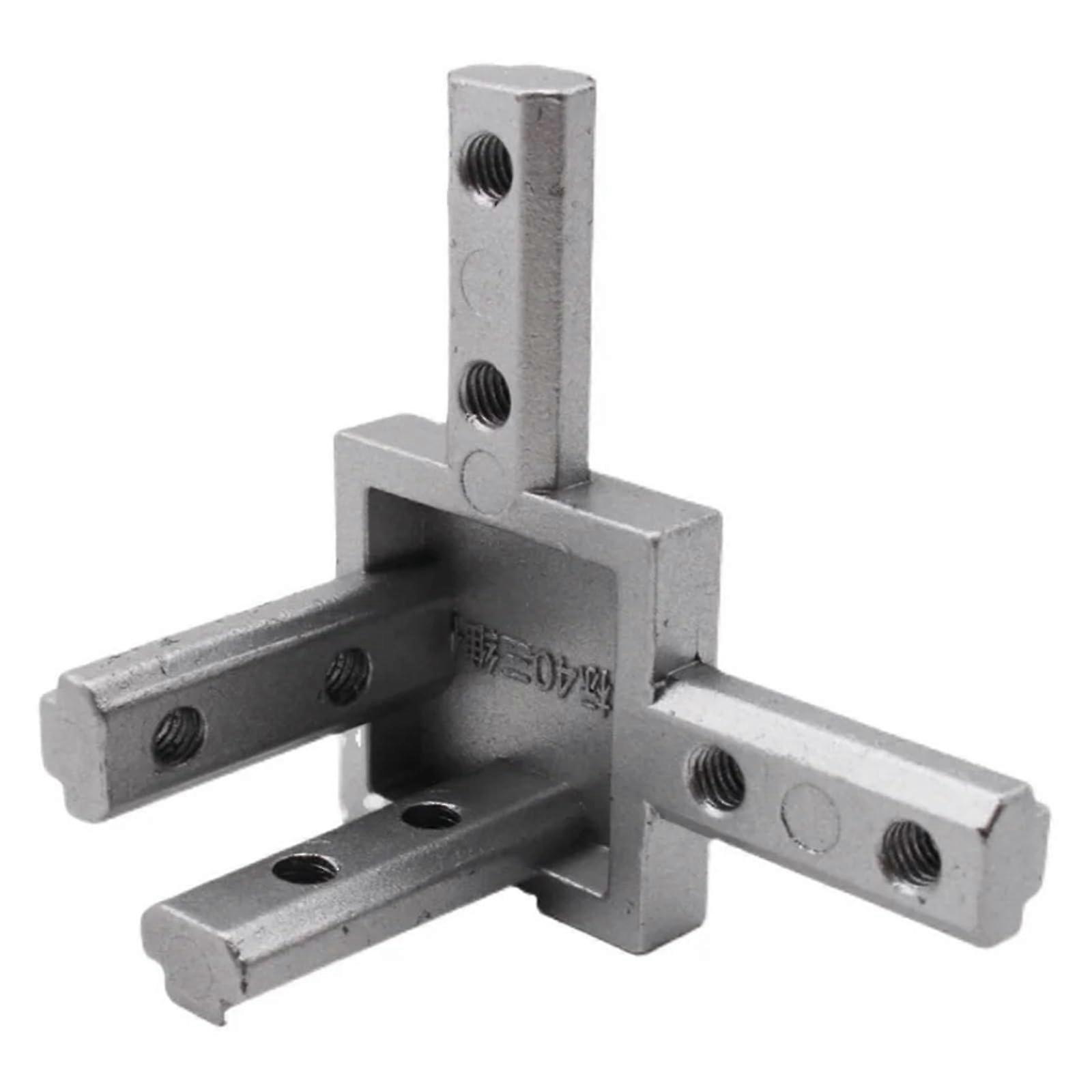 Aluminum Profile 3D Right Angle Connector Bracket 8 Pack For 2020 3030 4040 Profiles With Screws