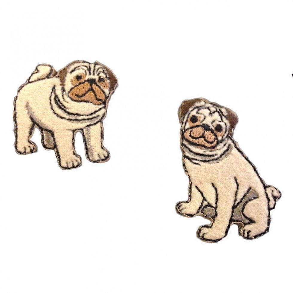 Craft Factory Patch Motif Pugs - each