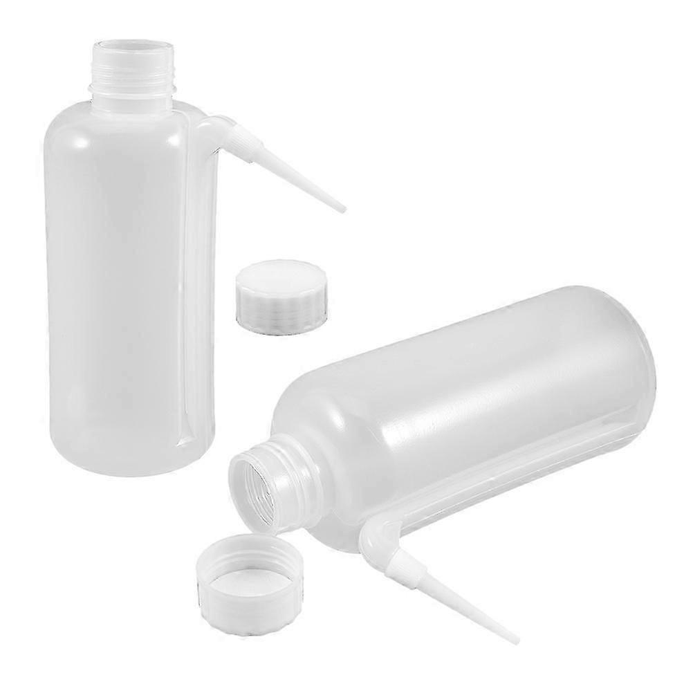 Condiment Squeeze Bottle 500ml For Home Use And Restaurant Services Transparent Easy Control Of Amount 2Pcs
