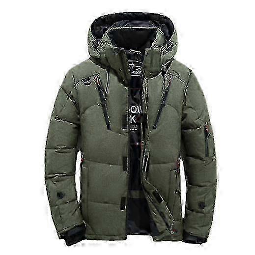 Men's Classic Hooded Puffer Jacket Down Alternative Coat Jacket