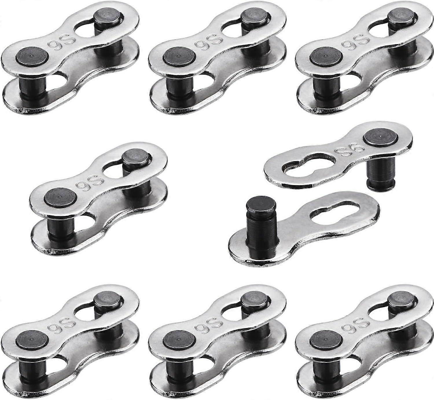 Bicycle quick release buckle bicycle speed change single speed joint magic buckle (10pcs, silver)