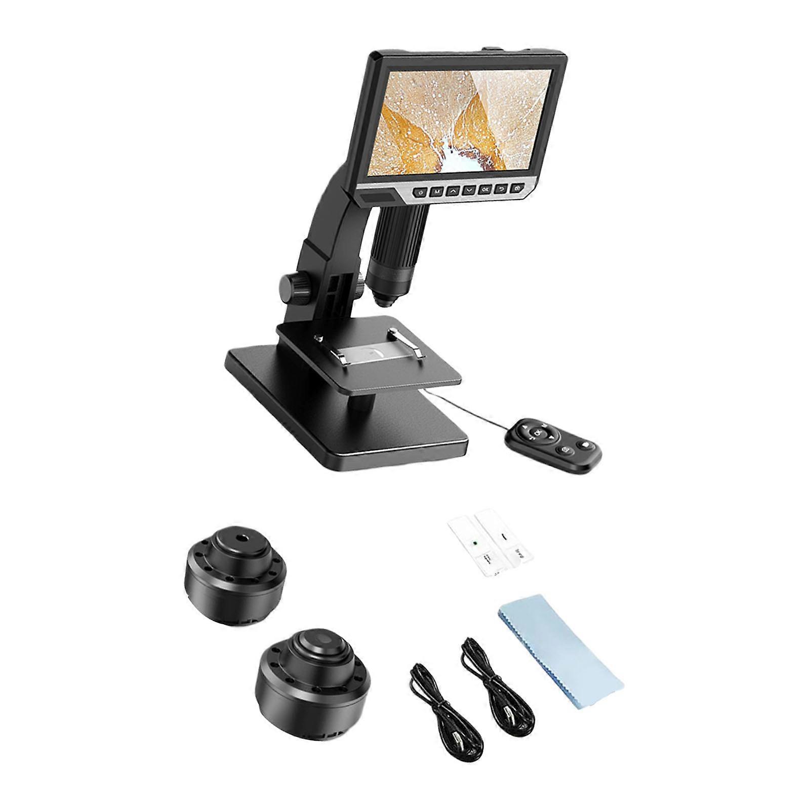 High Precise 7Inch Digital Microscope Multiple Level Magnification Adjustable Brightness LED For Electronics Soldering And Scientific Specimen
