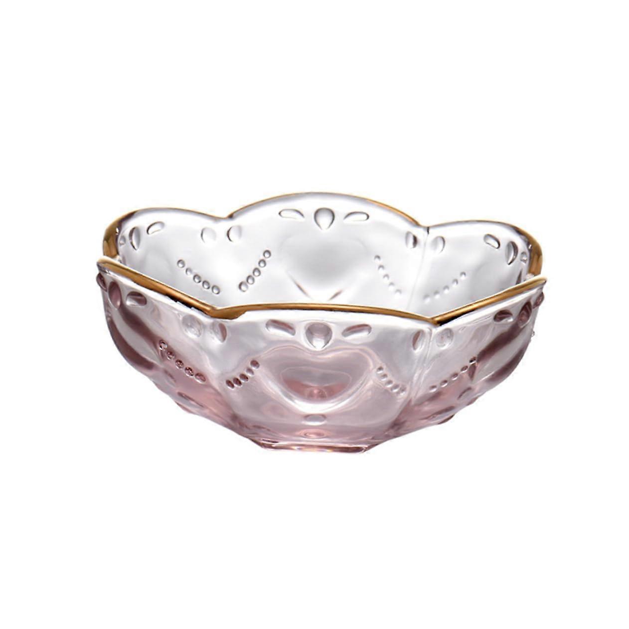 Glass Dessert Bowls with Lids for Ice Cream, Fruit Salad, Serving Dishes, Clear Glass Container