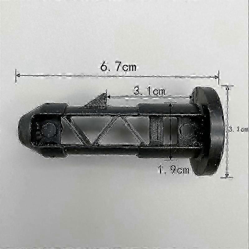 6pcs מכסה סל גלגלים סיכות ציר, פלסטיק שחור עבור 240L סל גלגלים חיצוני