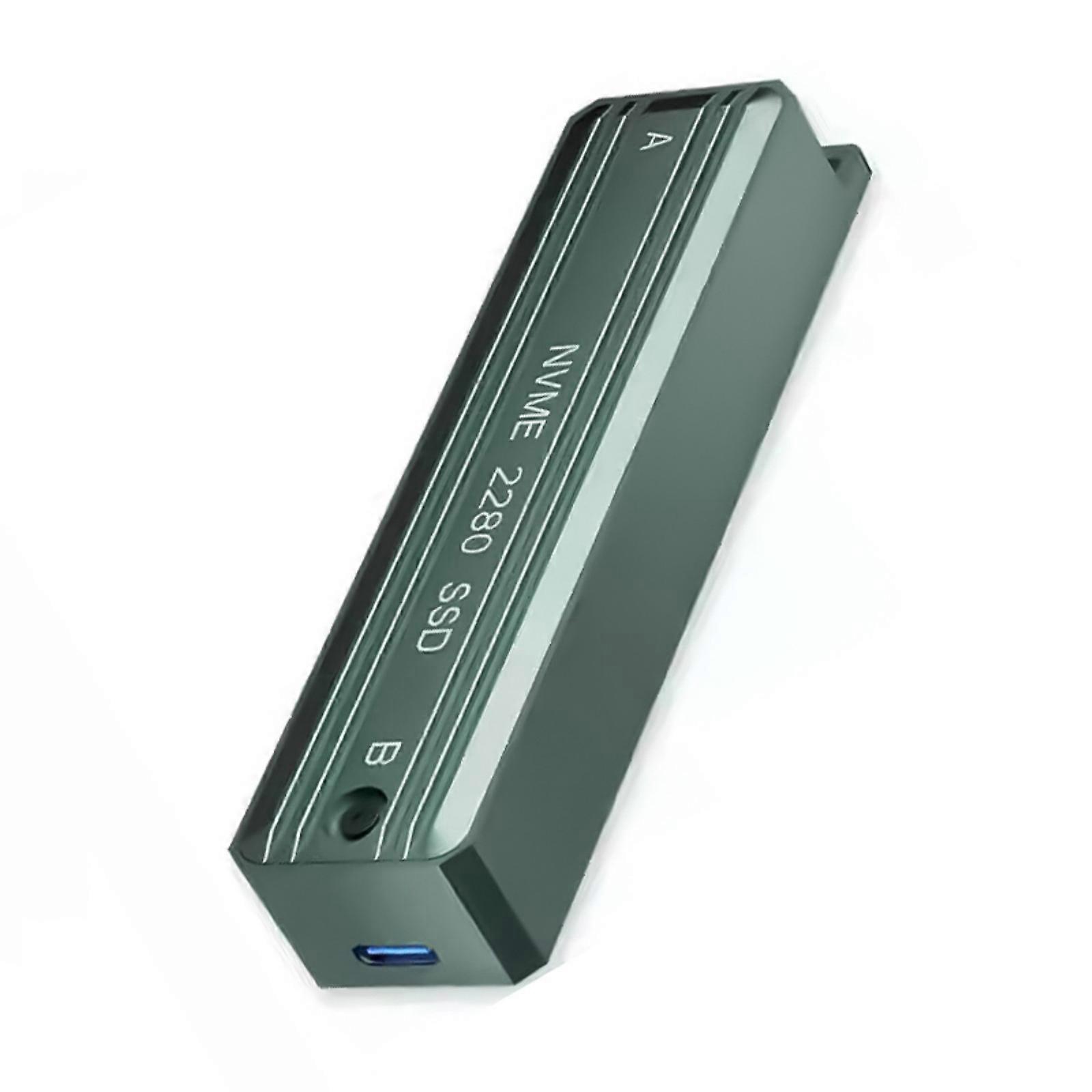 10Gbps M.2 NVMe Hard Drive Enclosure 2280 M.2 Nvme Drive Aluminum 10Gbps Transfer Speed External Drive Easy Installation Multicolor