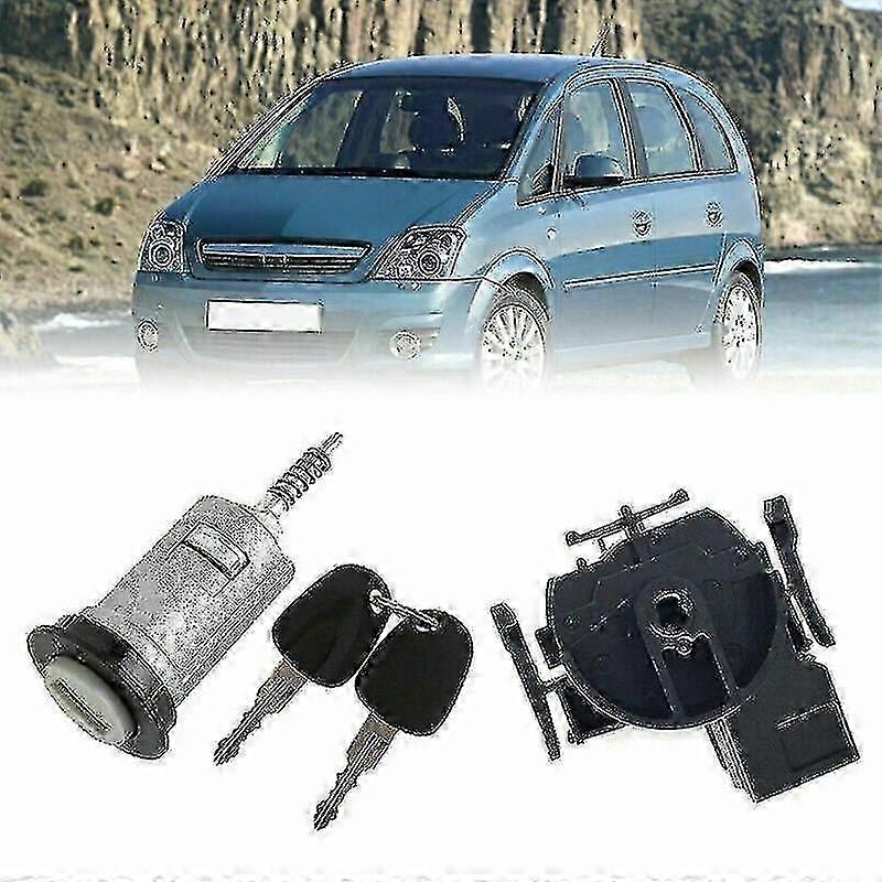 Ignition Switch + Barrel + 2 Keys For Vauxhall Combo Meriva Corsa Tigra 0913694
