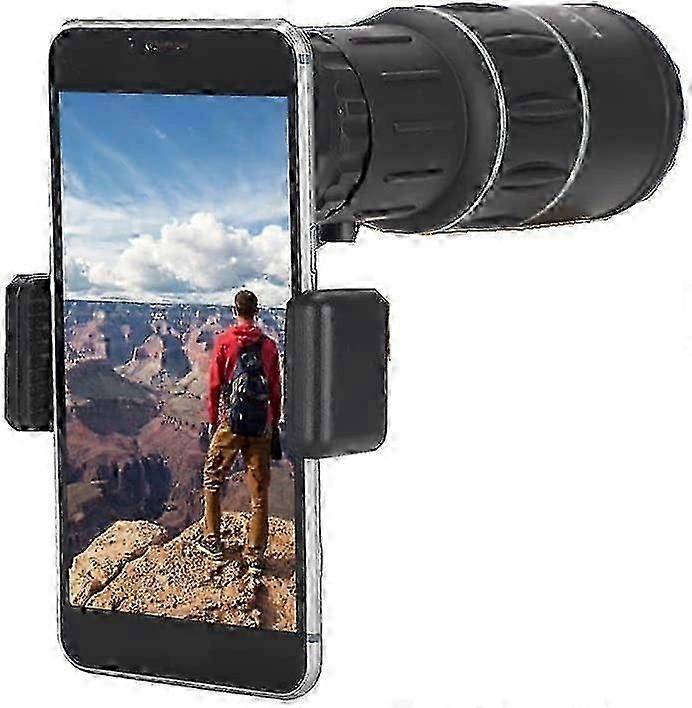16x عدسة تليفوتوغرافي للهاتف الخليوي HD عدسة الكاميرا أحادية العين تلسكوب زووم مقاوم للماء الضباب والدليل مع حامل الهاتف