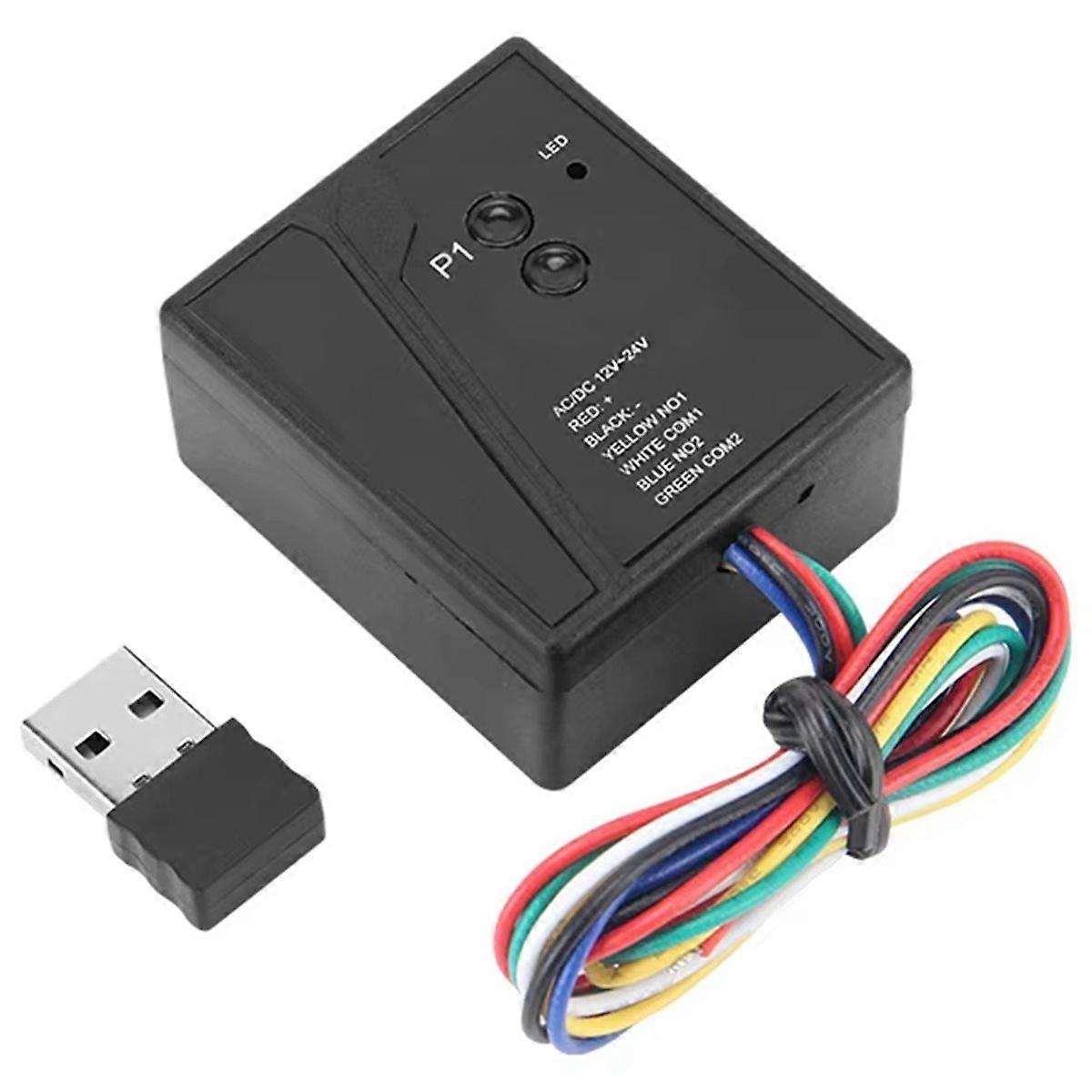 Smart 2.4GHz Bluetooth Gate Opener - Universal Wireless Remote Kit with USB-C Receiver for Garage/In