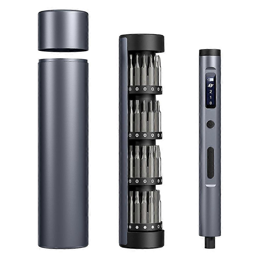 62 in 1 Mini Electric Screwdriver Cordless Set with 4 LED Lights, 3-Level Torque, for Laptop/PC/Phone/Watch/Camera