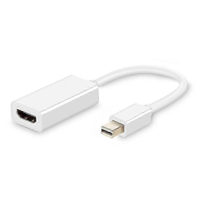 Cable adaptador Mini DP a HDMI hembra, versión blanca