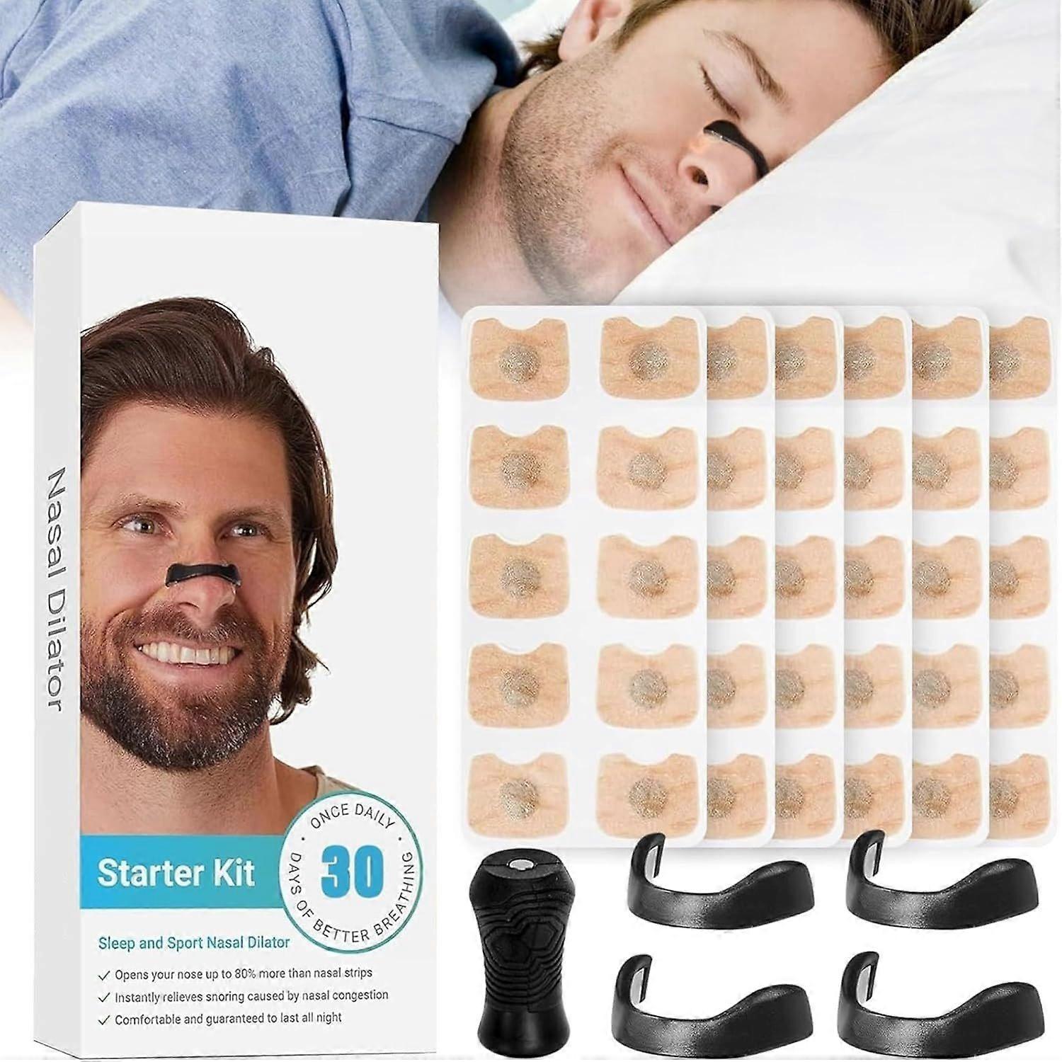 unbrand New & Improved Magnetic Nasal Strips Starter Pack Black | Magnetic Nasal Strips Anti-Snoring