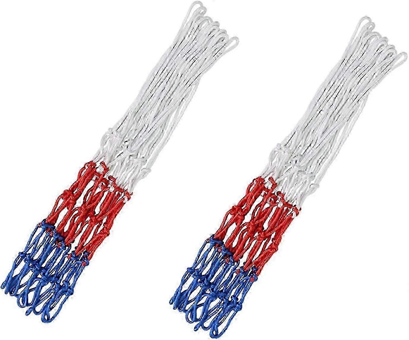 Basketnät Set Med 2, Tävlingsklass Inomhus Utomhusbruk Anti-Whip Technology Flexibelt nät för hemmaplan Skolgård Park