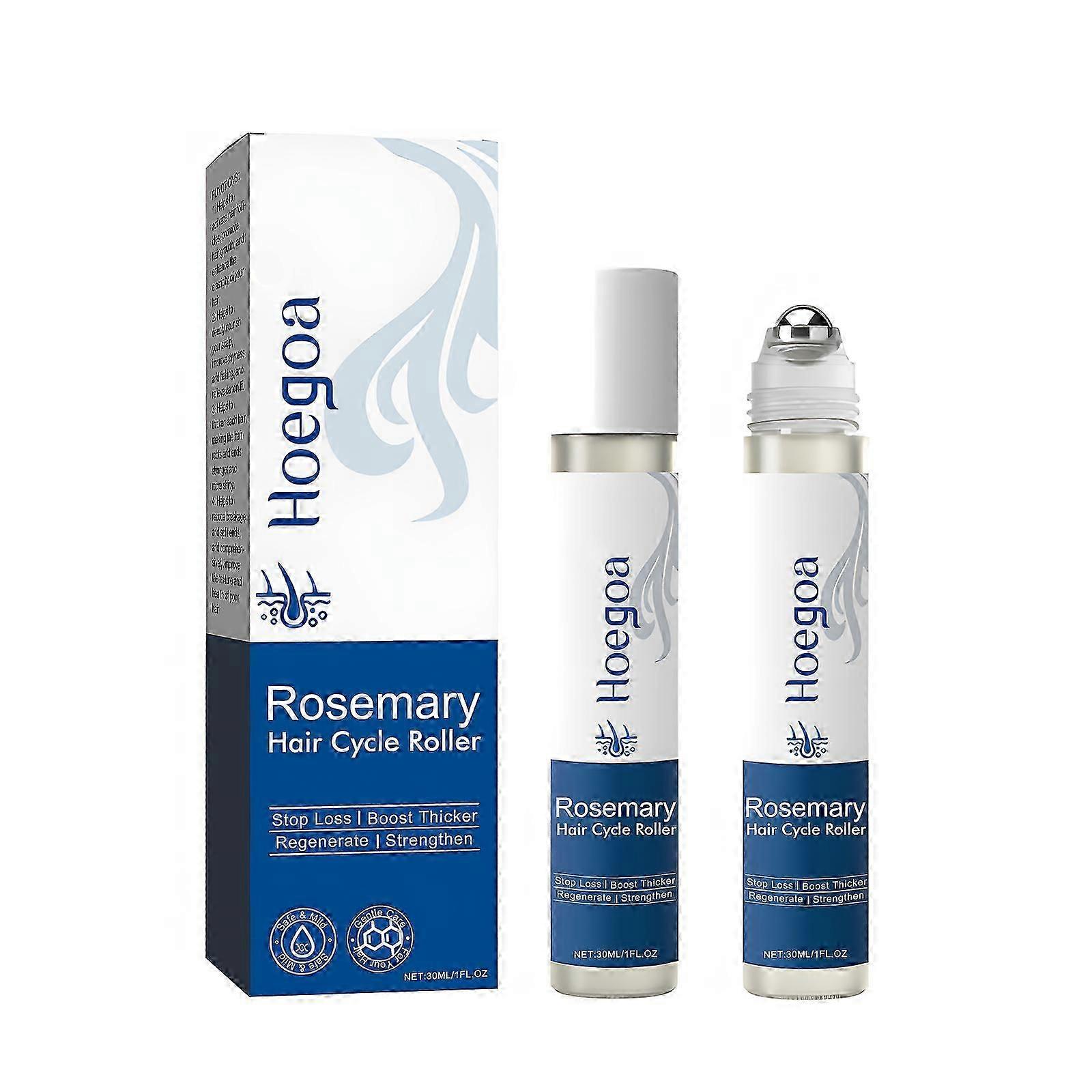 Revitalizing Hair Roller Essence - Moisturizing Scalp Treatment for Thicker, Healthier Hair with Glycerin & Vitamin E - Easy Roll-On Application for F