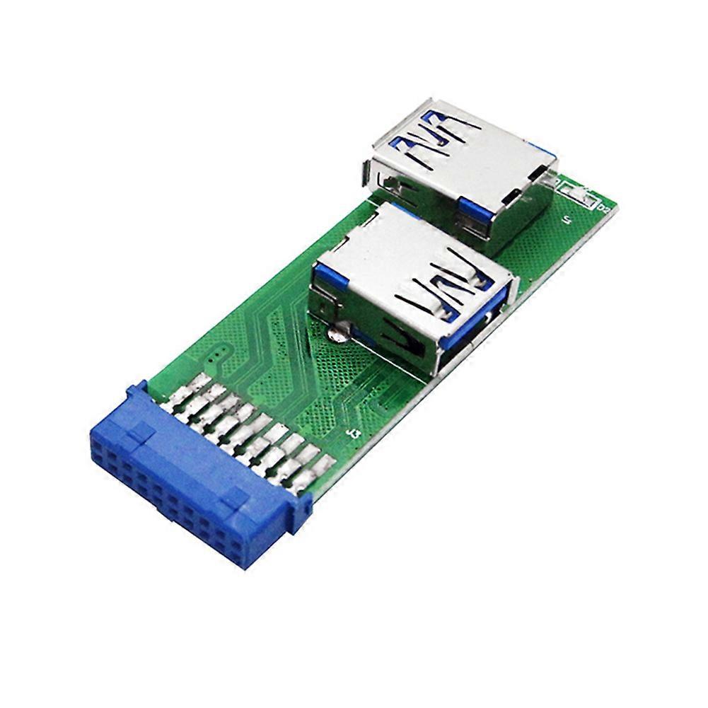 20-Pin Female Motherboard for SK210a Satellite Receiver Extension 1To2 Port External Card USB3.0 Built-in Adapter