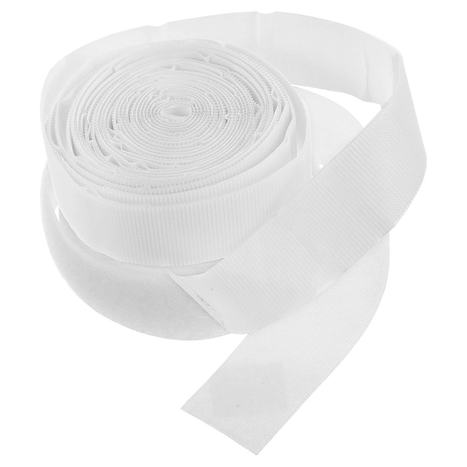Double-Sided Hook and Loop Tape Strong Adhesion Curtain Management Home Use 400.00X3.00X0.20cm Blended 1 Roll