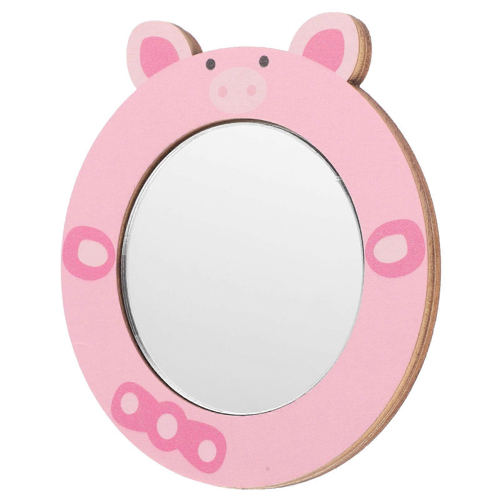 Toddlers Handheld Vanity Mirror Early Education Toy DIY